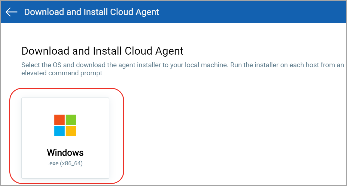 Download Cloud Agent