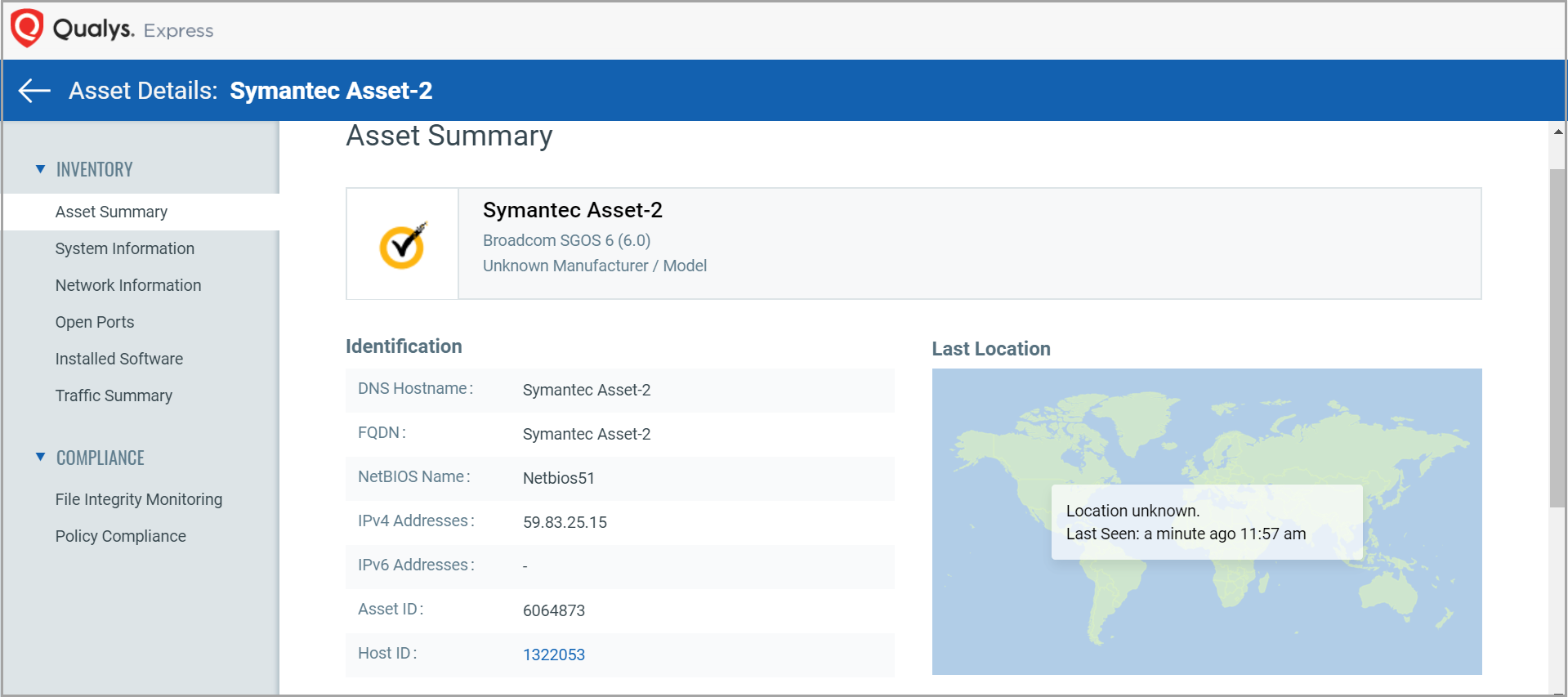 Asset Summary