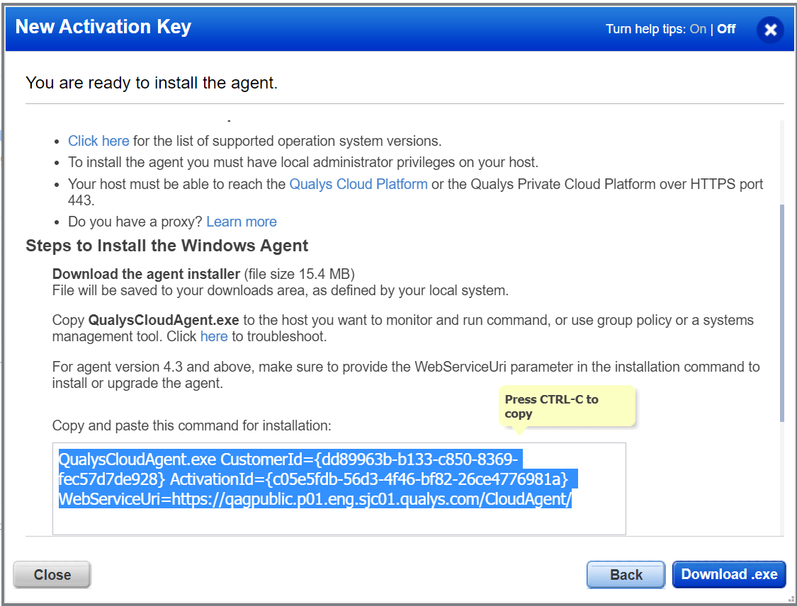 Installing Cloud Agents for PM