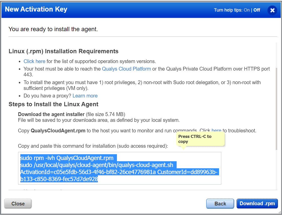 Installing Cloud Agents for PM