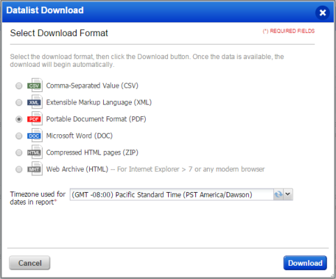 Download formats.