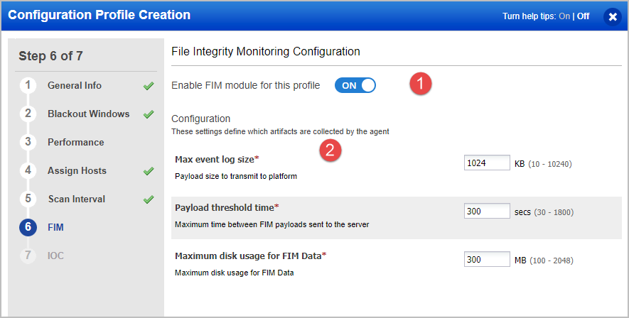 FIM settings in CA configuration profile. Enable FIM module and set required configuration.