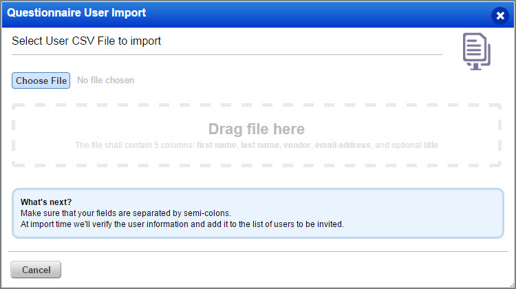 use csv file to import users